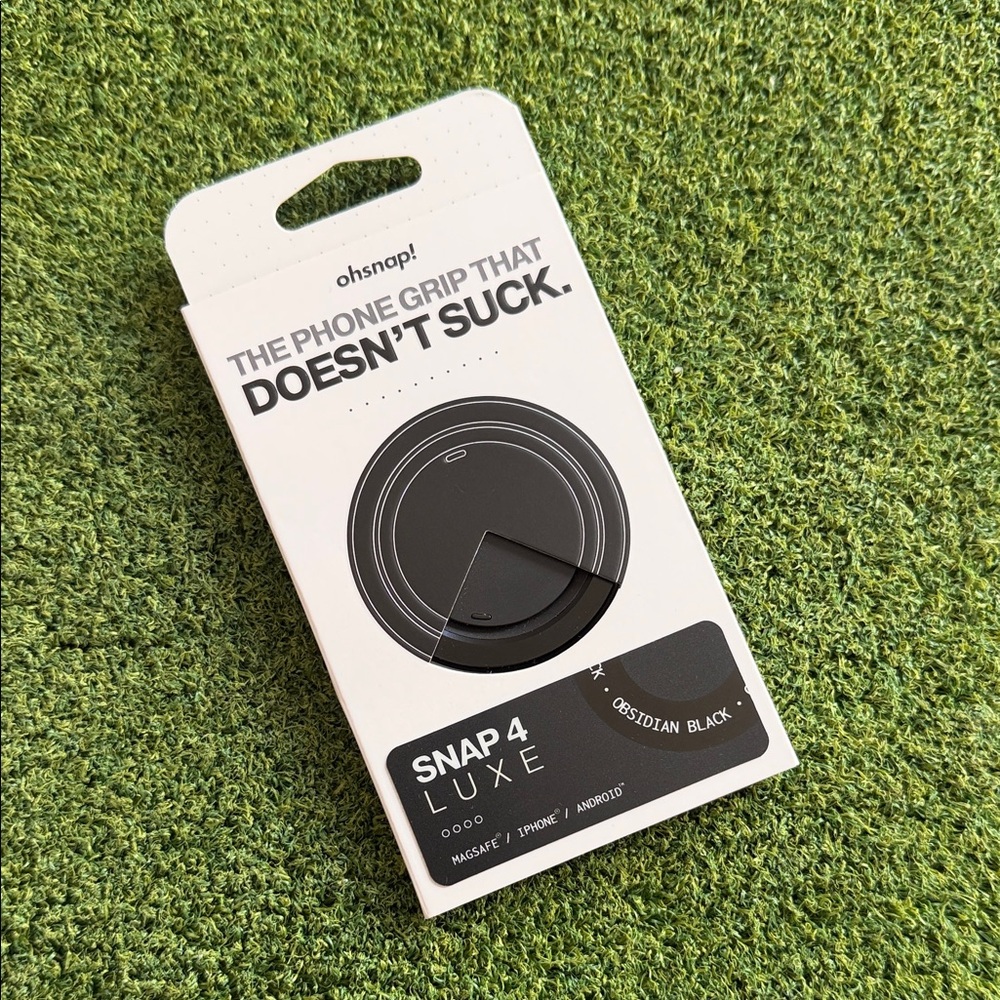 NEW! ohsnap! Snap 4 Luxe Phone Grip in Black